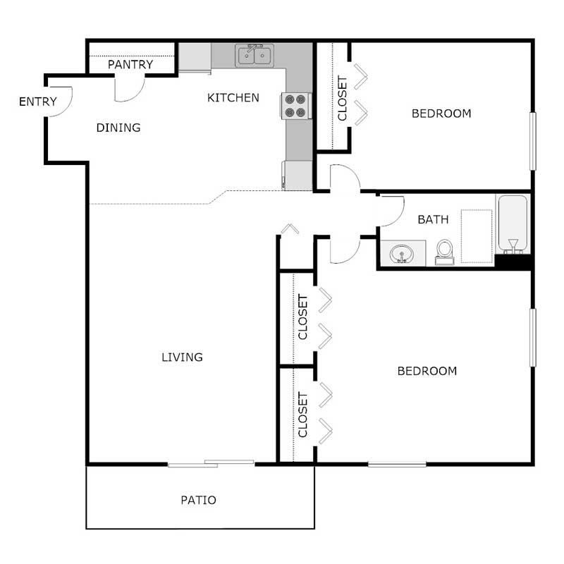 Floor Plans Woodside Village Apartments Stevens Point, Wisconsin